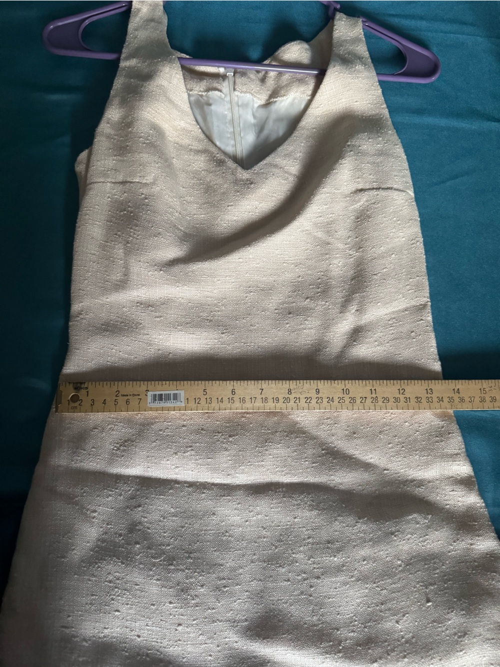 Textured Sleeveless Midi Dress | Minimalist 90s Quiet Luxury - Picture 4 of 6
